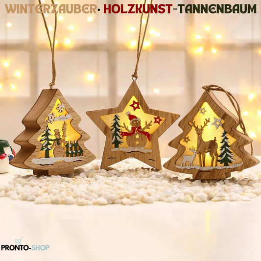 WINTERZAUBER • HOLZKUNST-TANNENBAUM