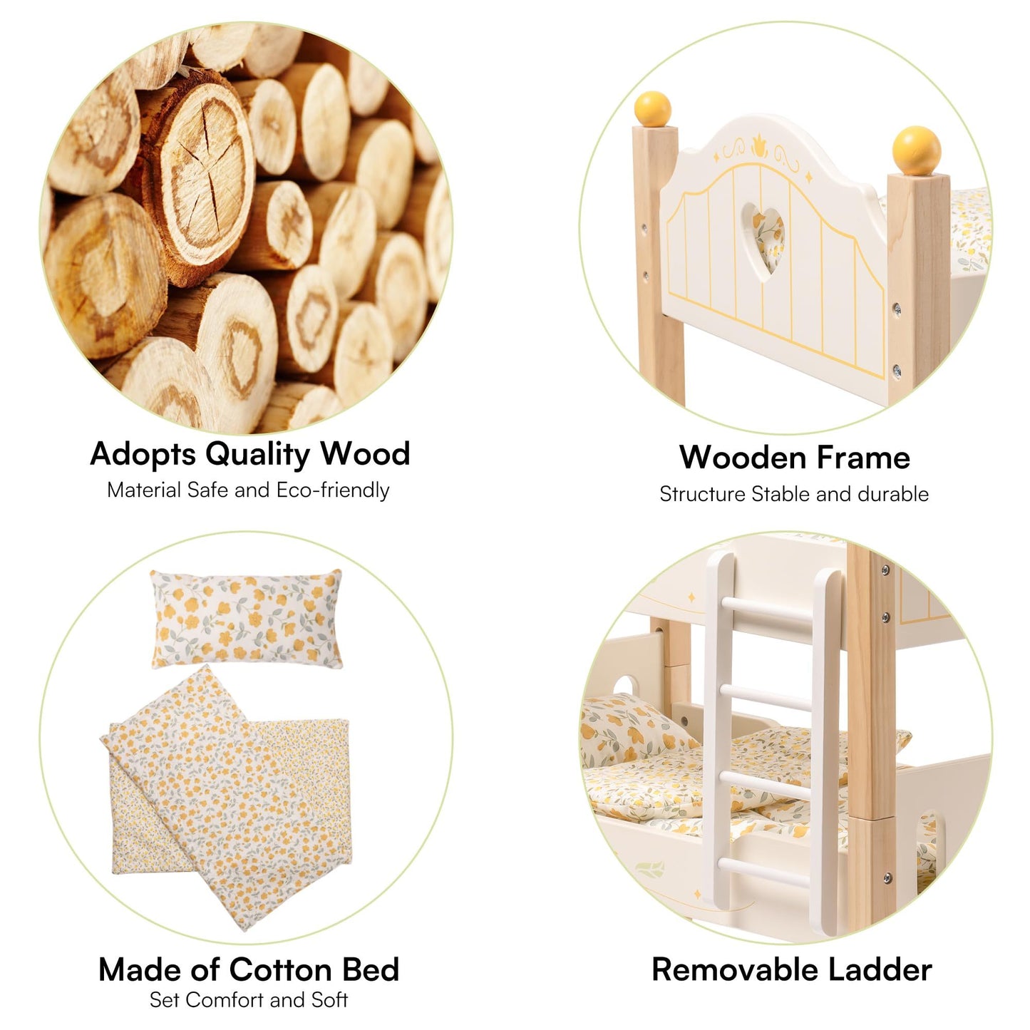 Doppelstock Puppenbett aus Holz