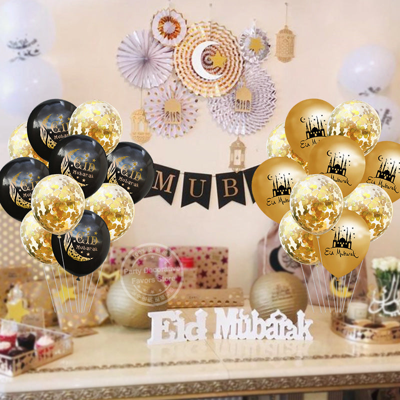EID MUBARAK LATEXBALLONS • RAMADAN KAREEM PARTYDEKORATION & FESTBEDARF